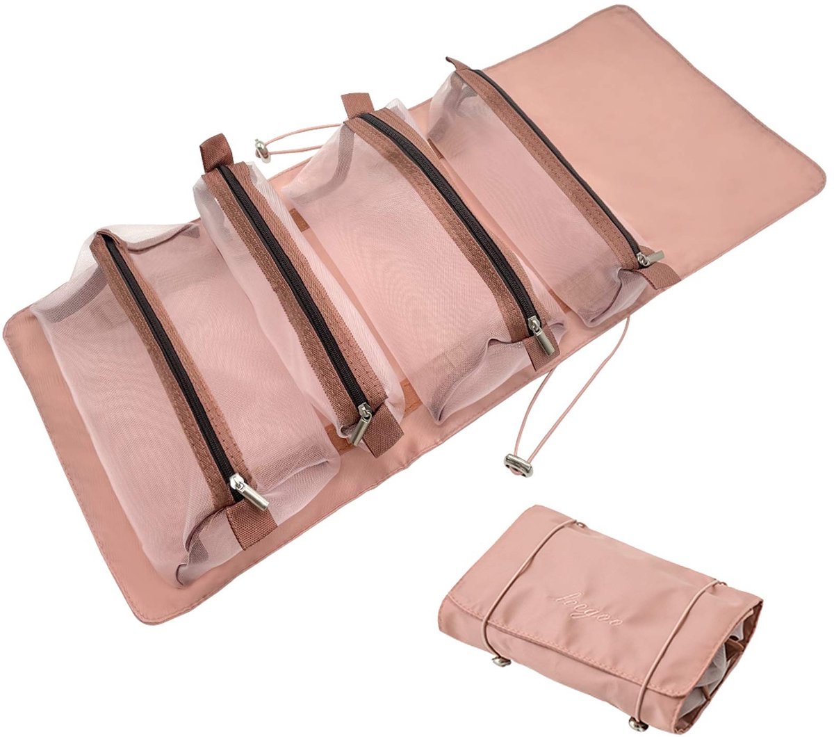 Omgoods - Grote Vouwbare Make-up Tas voor Vrouwen, Waterdicht en Organizer