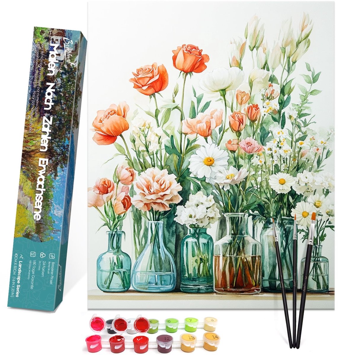 Omgoods - Schilderen op Nummer voor Volwassenen - Landschap met Acrylverf