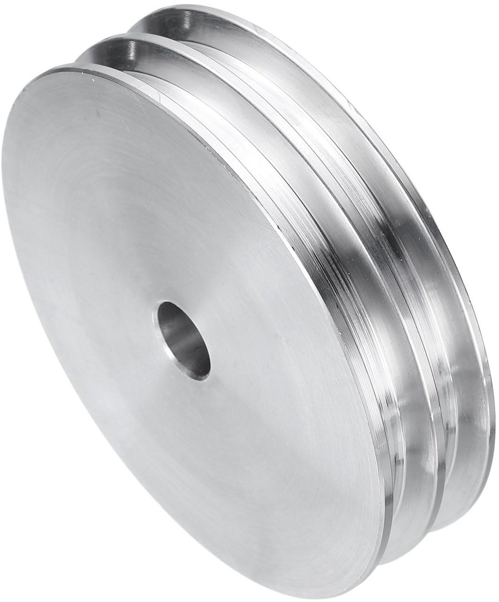 Omgoods - V-Belt Pulley 11mm OD - Dubbele Groef Aluminiumlegering voor Boormotor