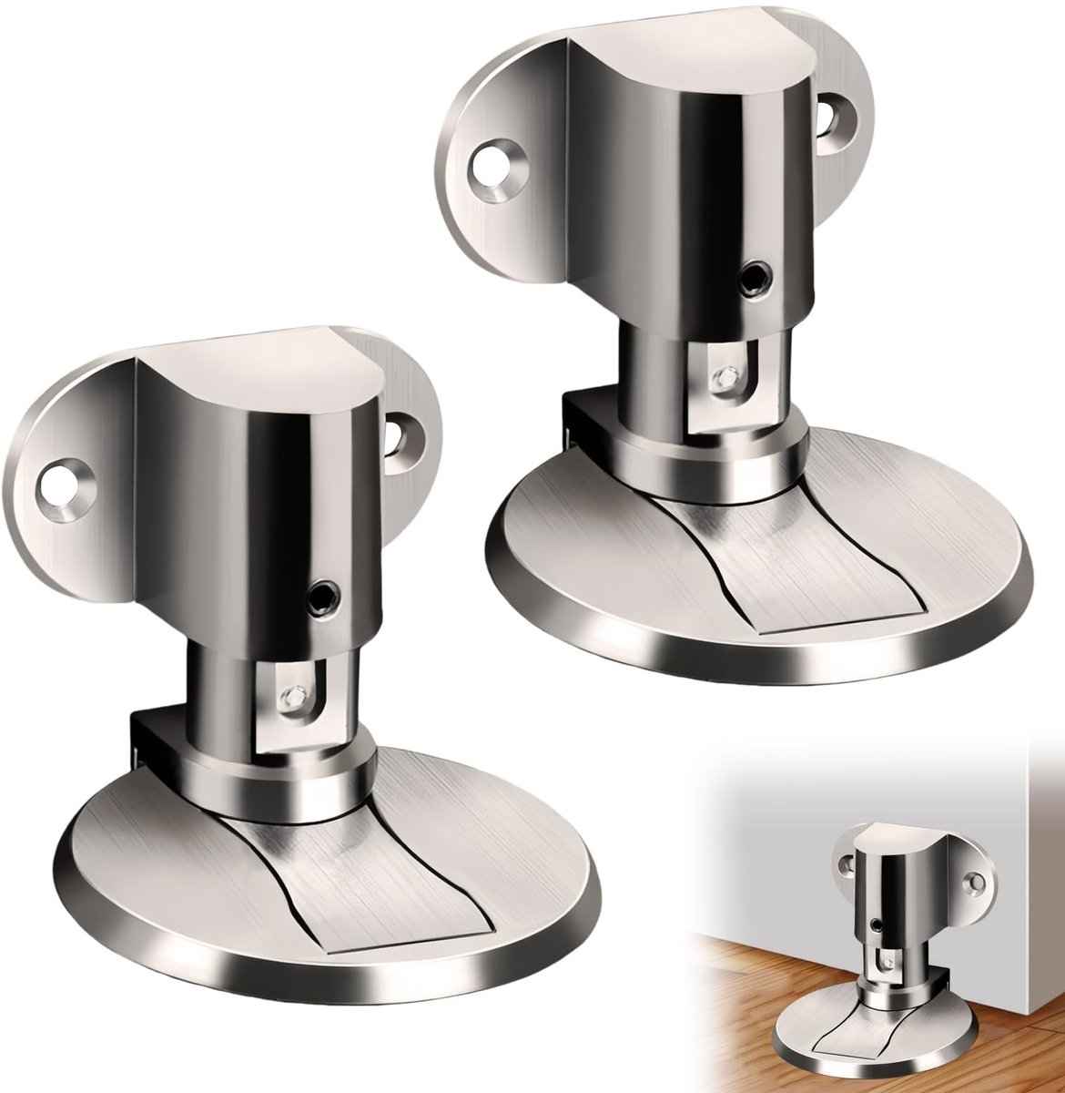 Omgoods - Magnetische Deurstopper 2 Stuks - Invisibility Magnet Door Holder met 3M Lijm