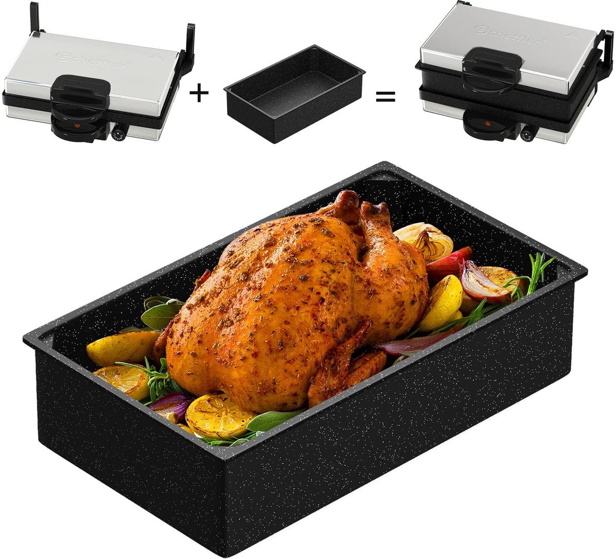 Omgoods - Grote Bakvorm van Gietijzer - Perfect voor Lasagne en Taarten