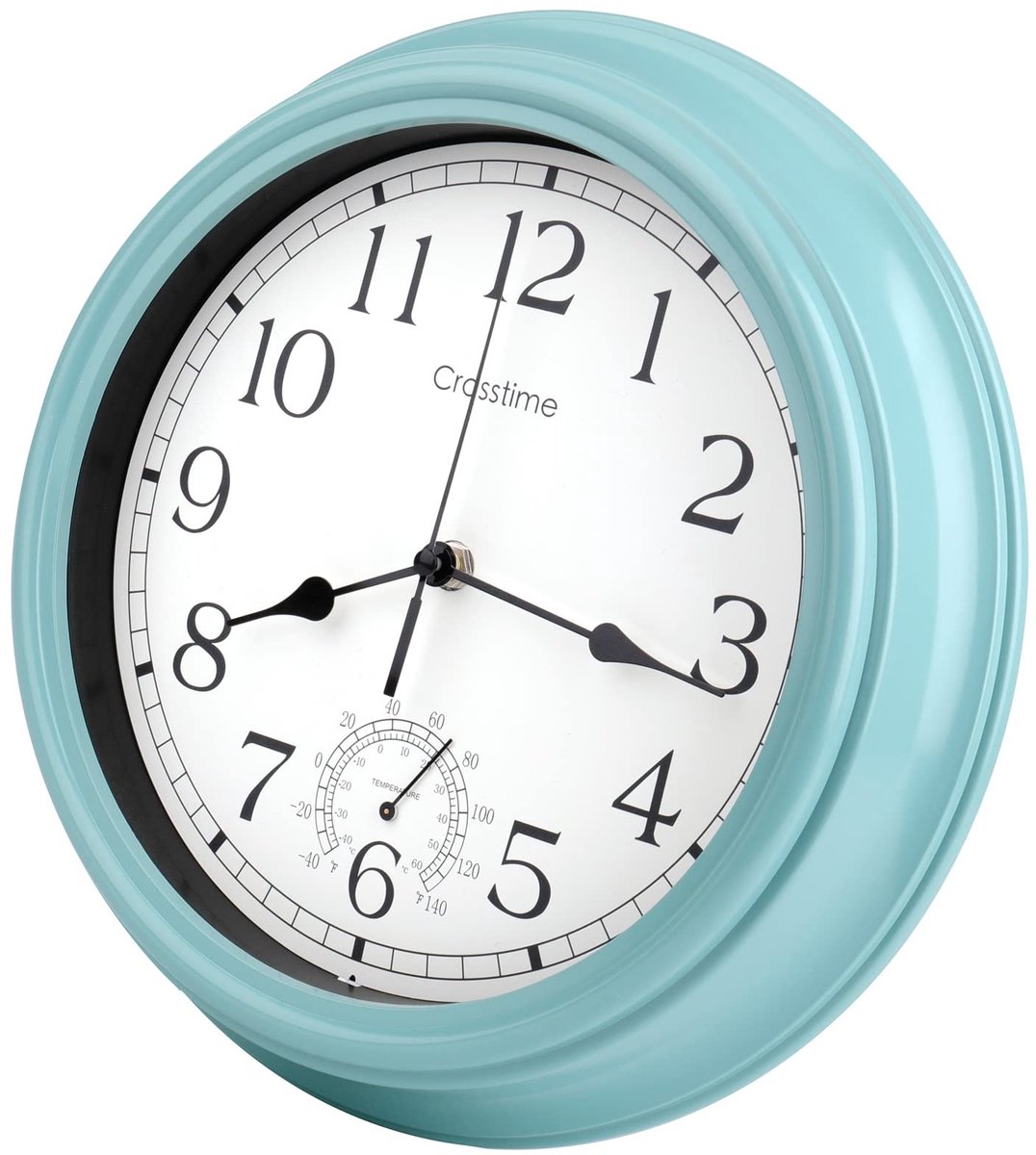 Omgoods - Buitenklok - Waterdichte Wandklok met Thermometer - 30 cm