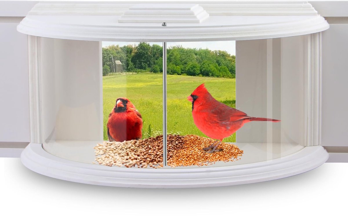 Omgoods - Venster Vogelvoederhuis met Duidelijk Uitzicht voor Vogelobservatie
