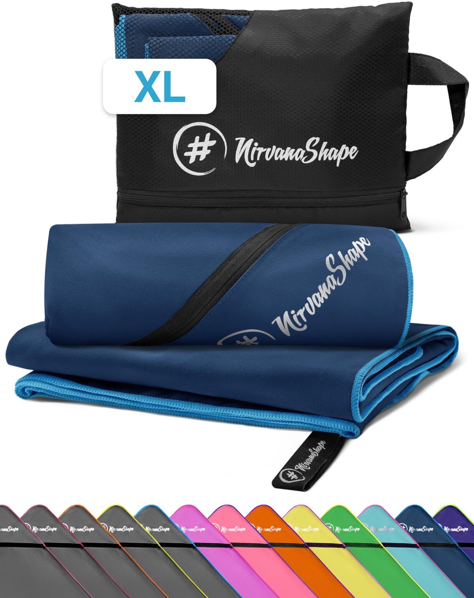 Omgoods - NirvanaShape Microfiber Handdoek - Groot XL 200 x 100 cm voor Strand en Reizen