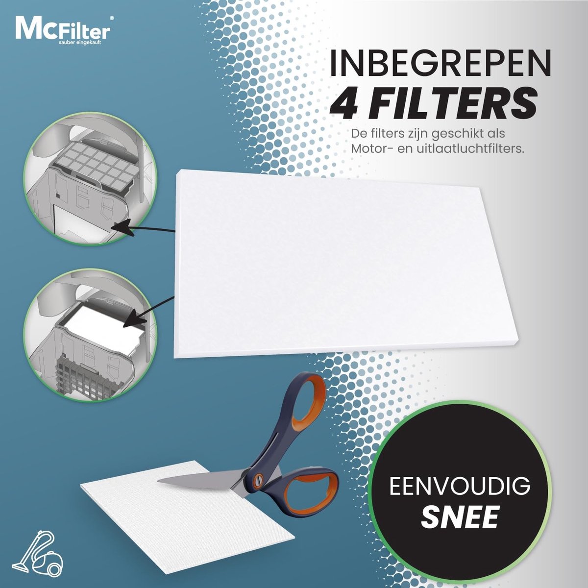 Omgoods - 16 Stofzuigerzakken non-woven voor Siemens VZ16GALL type G