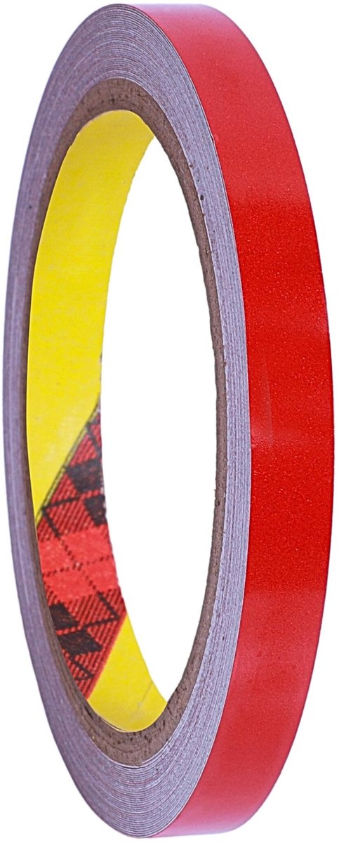 Omgoods - Reflector Tape 610C - Veiligheidswaarschuwing Tape Waterproof Rood 15mm x 10m