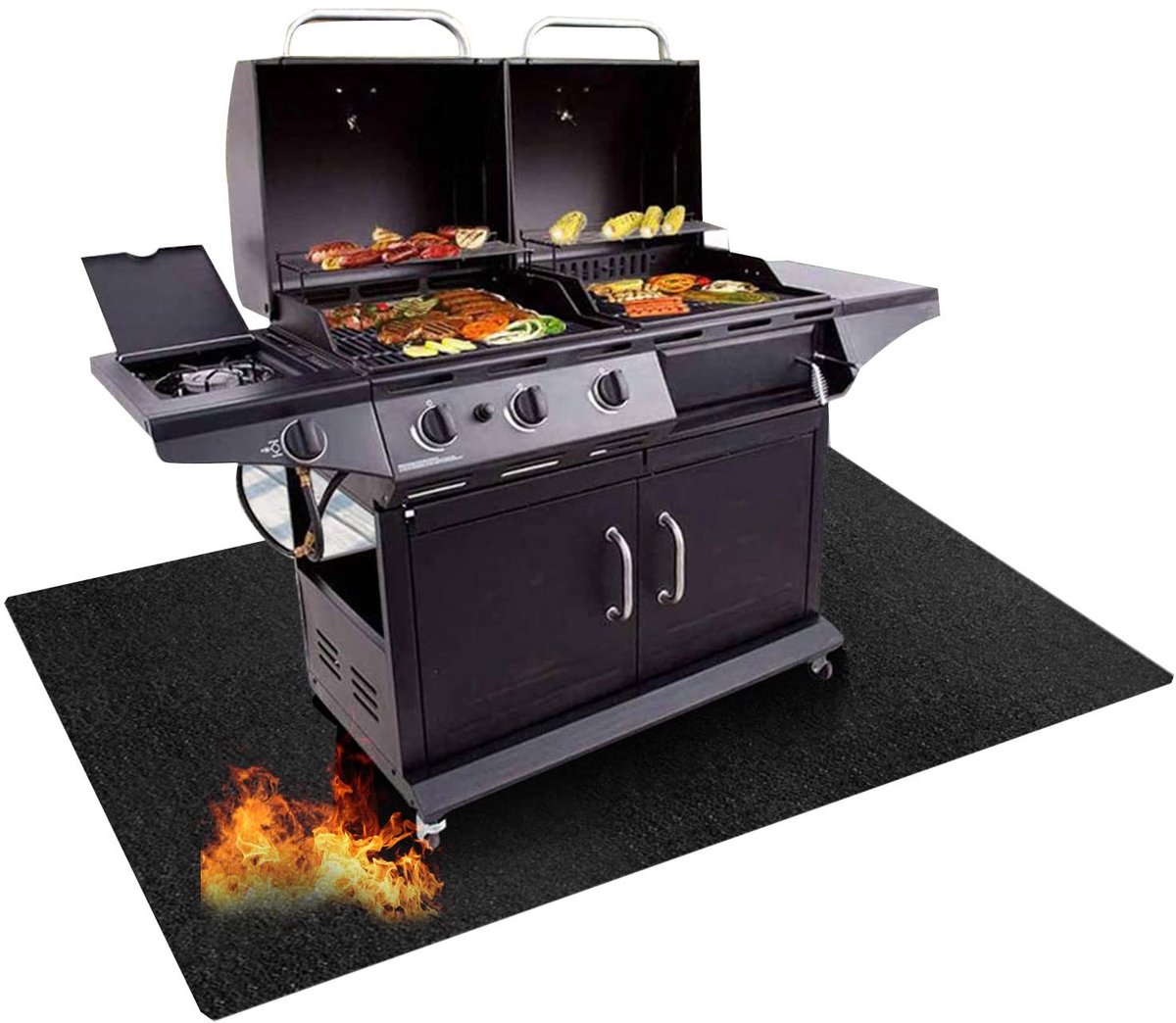 Omgoods - Vuurvaste Grillmat voor Vloerbescherming bij Barbecues