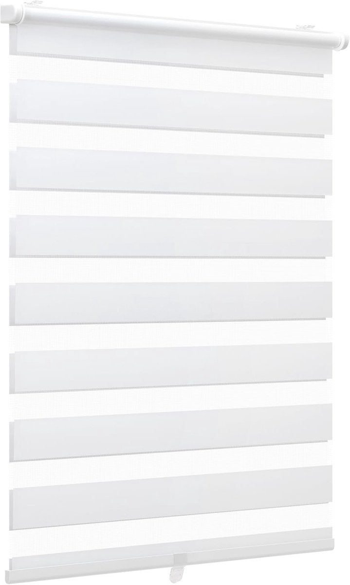Omgoods - Duo Rolgordijn - Verstelbaar en Zonder Boren, 40x130 cm