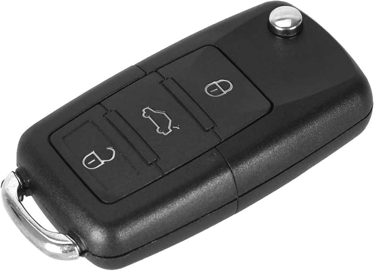 Sleutelbehuizing met 3 toetsen, compatibel met VW MK4 Bora, Golf 4-5-6, Passat, Polo, Bora, Touran