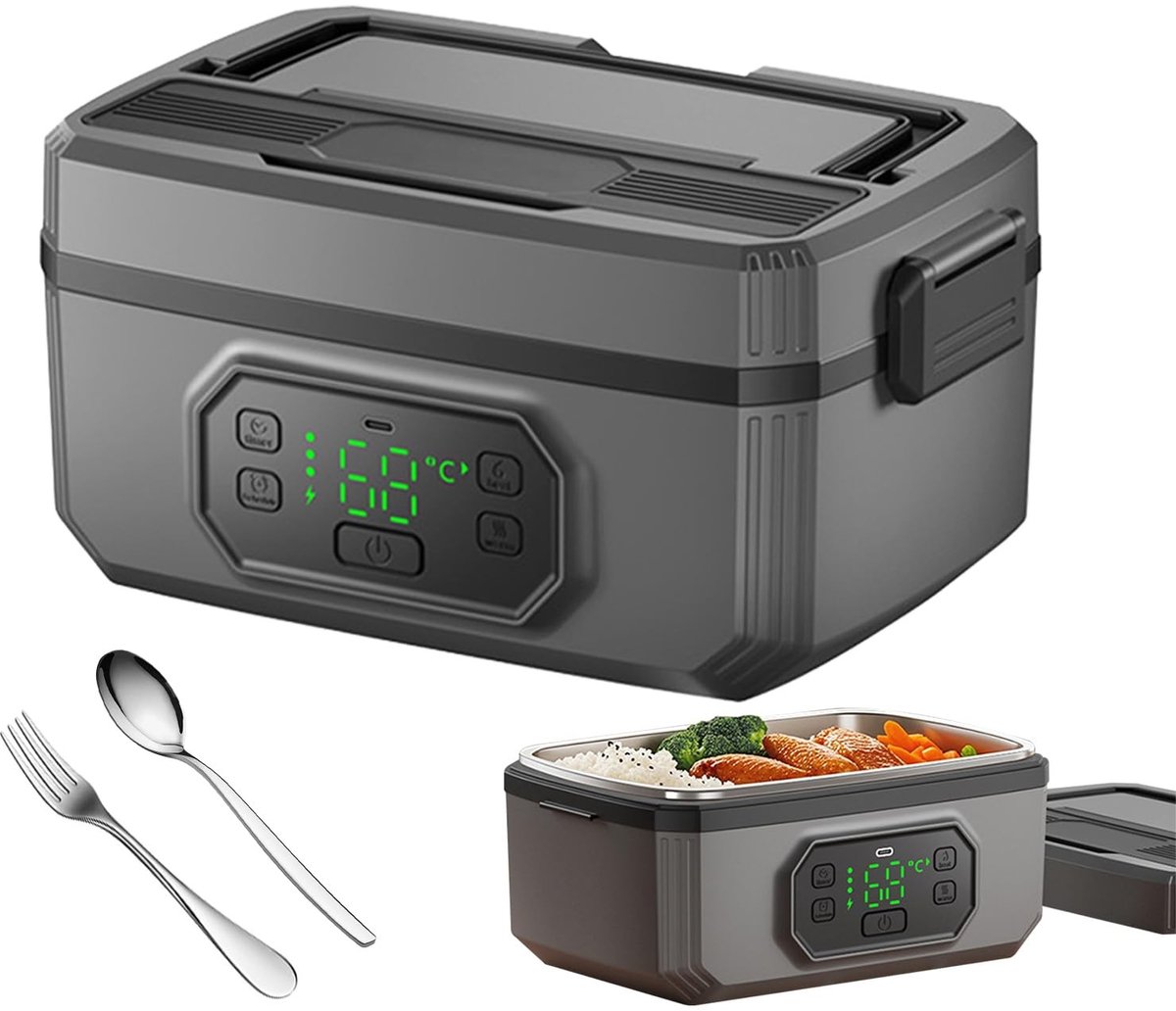 Omgoods - Elektrische Lunchbox met 1.2L Capaciteit en 21.000 mAh Batterij