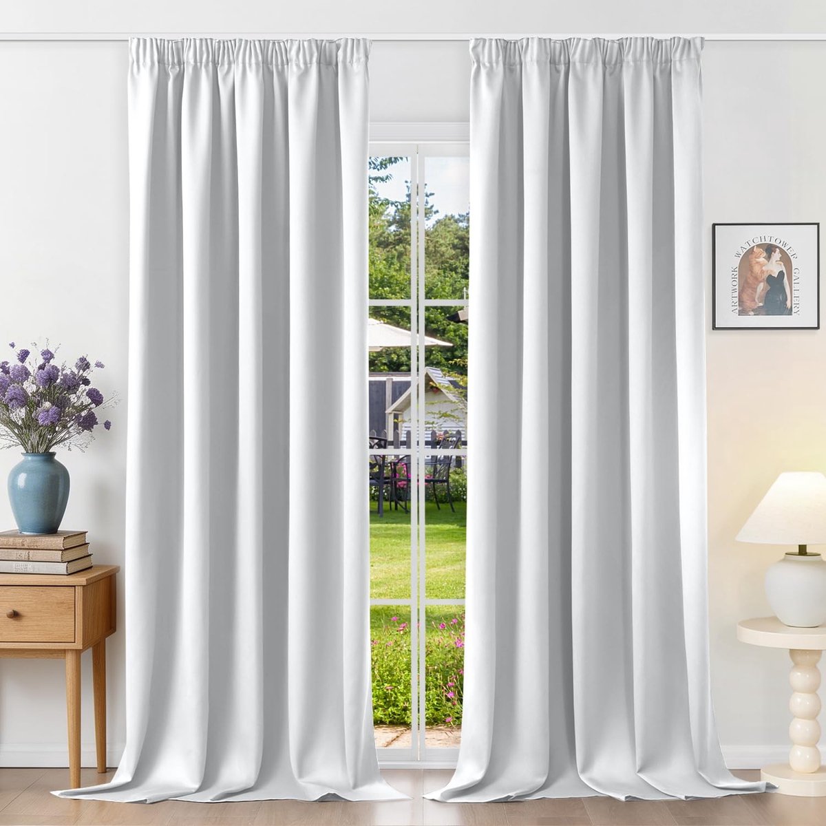 Omgoods - Thermal Blackout Gordijnen Set van 2 - 140 x 280 cm - Grijs
