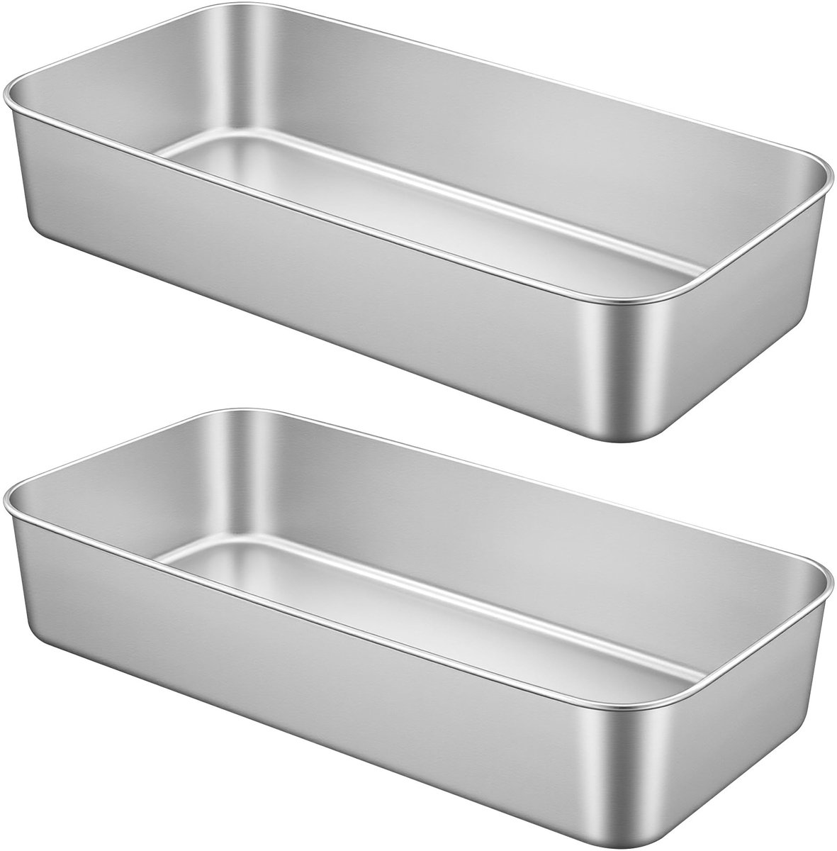 Omgoods - 2 Stuks Brood Tin voor Bananenbrood en Gehaktbrood - Oven & Vaatwasmachinebestendig