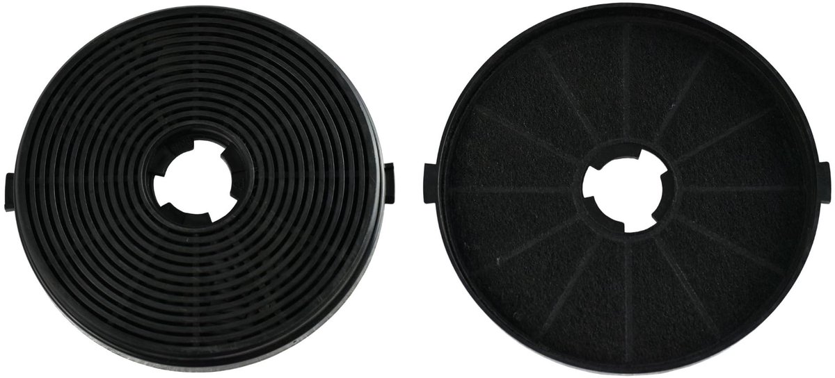 Omgoods - KCF4 Actieve Koolstoffilter Set voor Afzuigkappen - 2 Stuks - Ø 135 mm