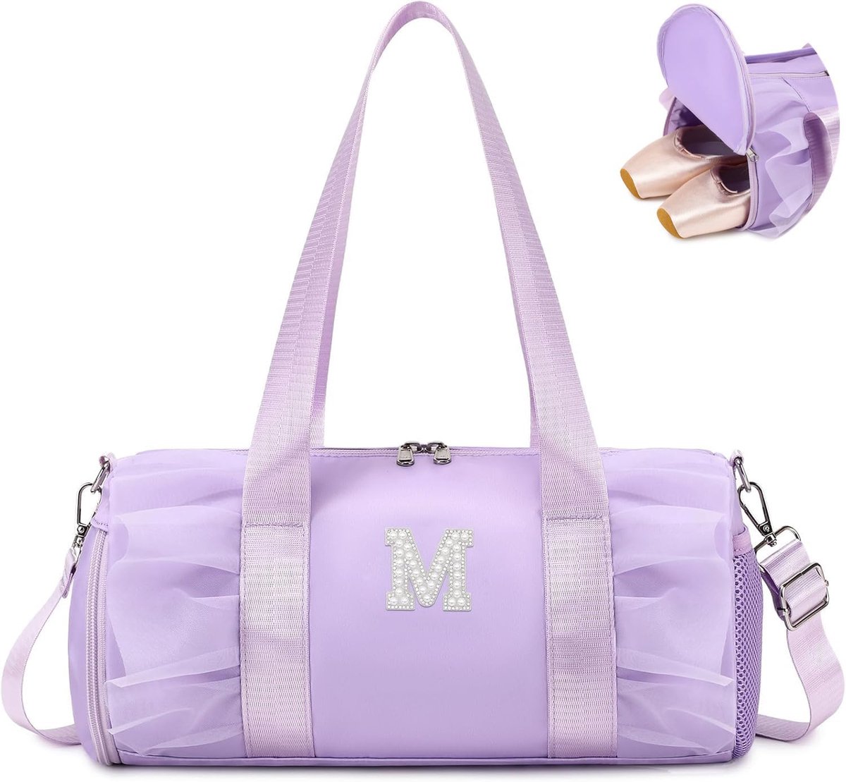 Sporttas Meisjes Sporttas Gym Tas Zwemmen Accessoires Dans Classic voor Nasstas, Paars., Violet M, kinderkoffer