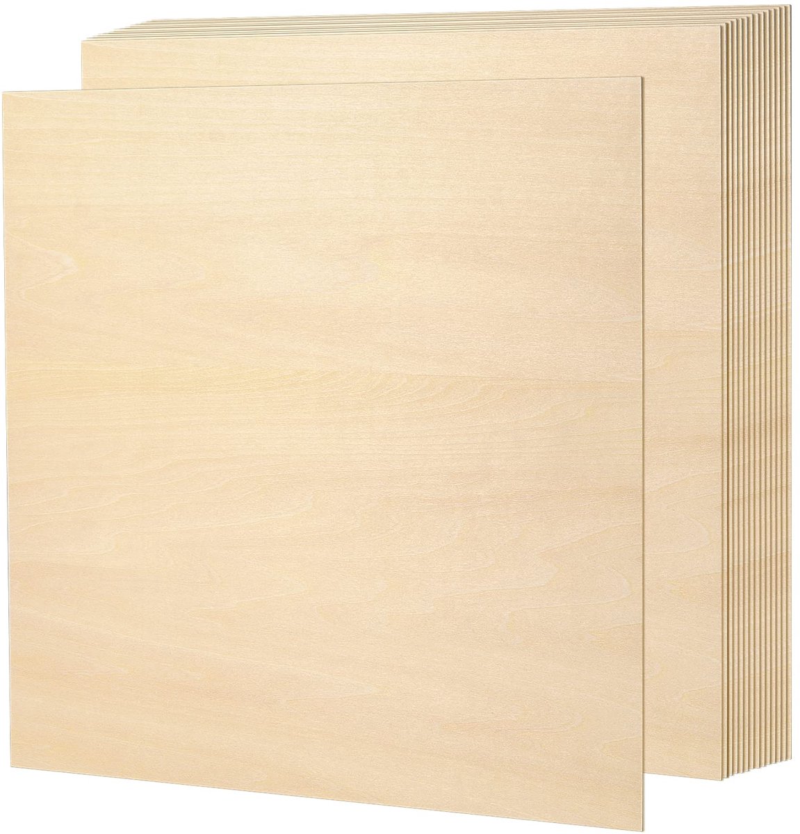 Omgoods - 15 Stuks Houten Multiplexplaten 300 x 300 x 2 mm - Voor Hobby en Ambacht