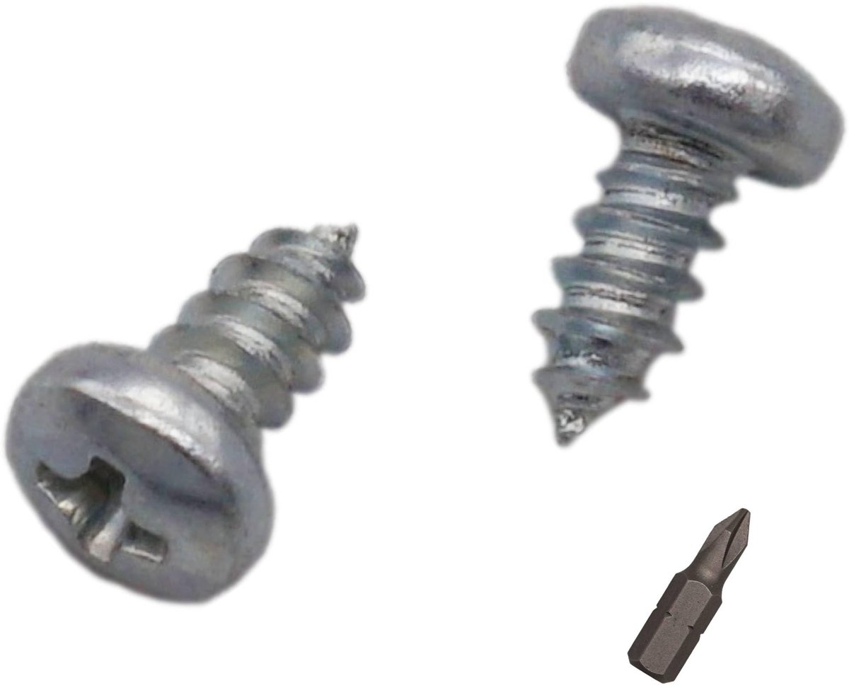 Omgoods - 200-delige Zink Geplateerde Stalen Zelftappende Schroeven 2.9 x 6.5 mm - Voor Diverse Toepassingen