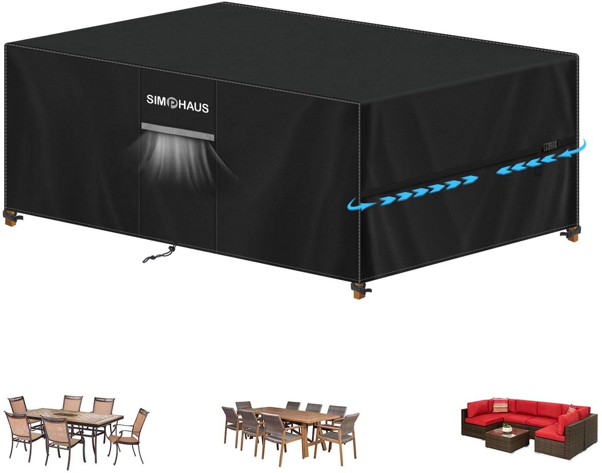 Omgoods - Tuinmeubelhoes Waterproof 420D Oxford - Bescherming voor tuinmeubels 210x110x74cm