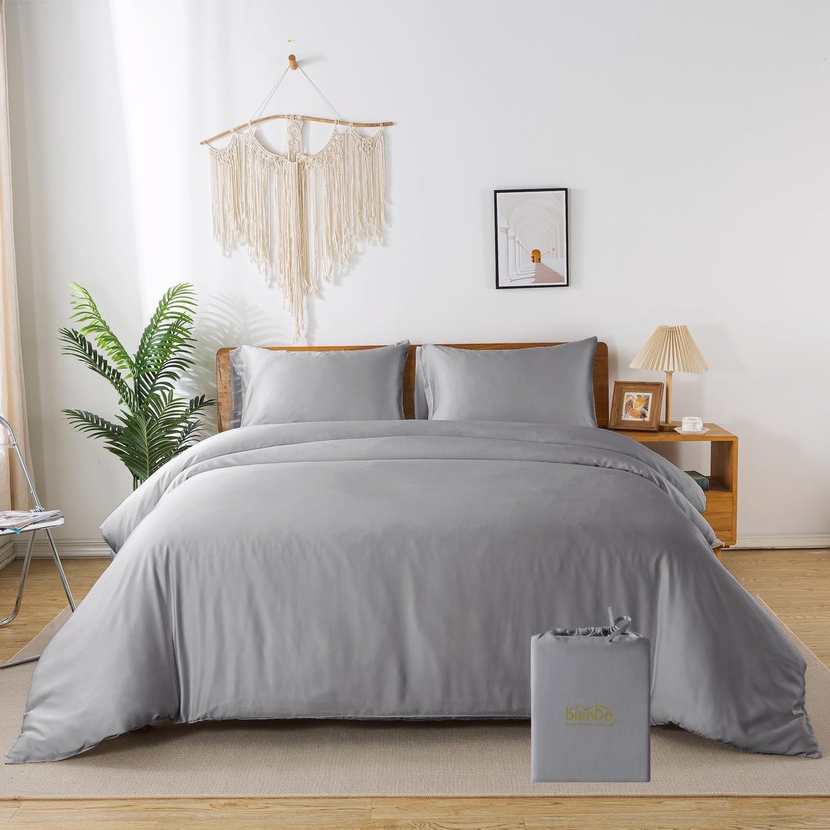 Omgoods - Luxe Bamboe Duvet Cover Set 135x200cm met Kussensloop