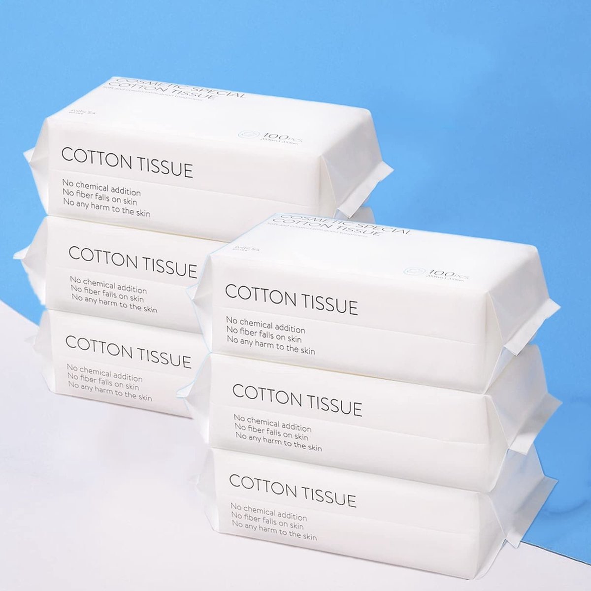 Omgoods - Disposable Gezichten Doekjes voor Gevoelige Huid - 100% Katoen, Makeup Remover
