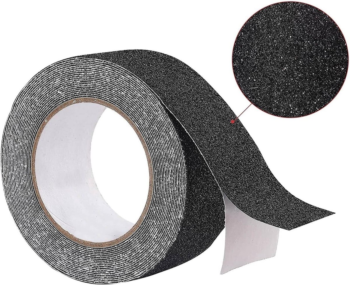 Omgoods - Antislip Strips voor Trap en Badkamer - Zwart, 10 m x 5 cm