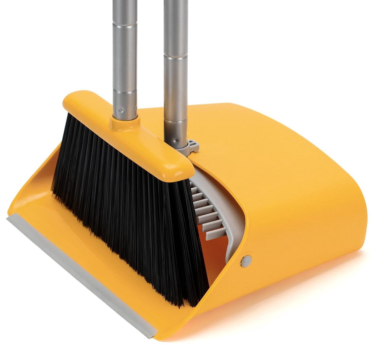 Omgoods - Broom and Dustpan Set voor Eenvoudig Schoonmaken Thuis