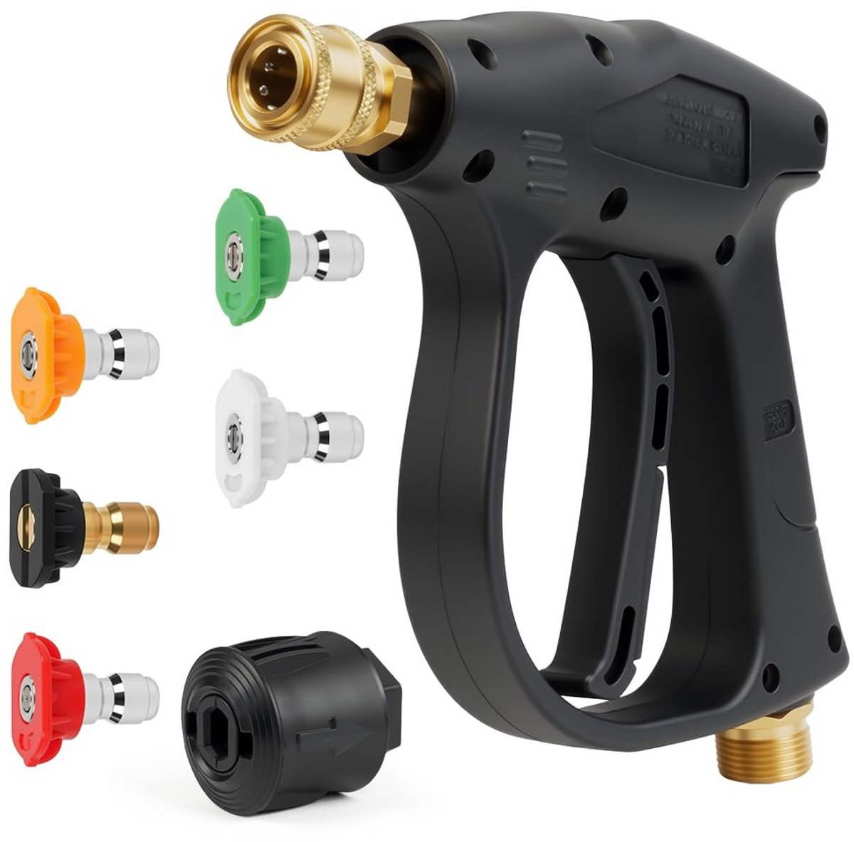 Omgoods - Hogedrukreinigingspistool met 5 Spuitmonden en Karcher Aansluiting