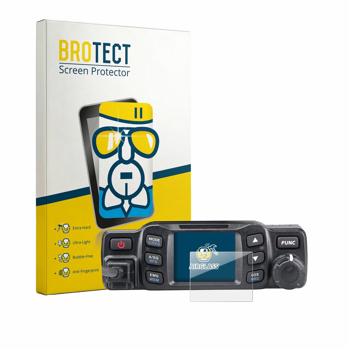Screenprotector voor Albrecht AE 5900 Mini Beschermglas transparant