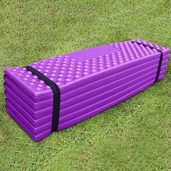 Opvouwbare Campingmat - Schuimrubberen Isomat - Outdoor Kamperen - Lichtgewicht Schuim - 190 x 57 x 2 cm - Paars van Merkloos — afbeelding 3
