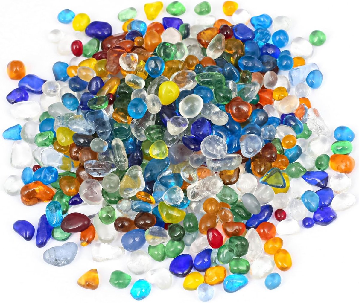 300 g edelstenen voor kinderen, edelsteenmix, mini-trommelstenen, glasnuggets, kleurrijk, voor edelsteenspel, decoratie