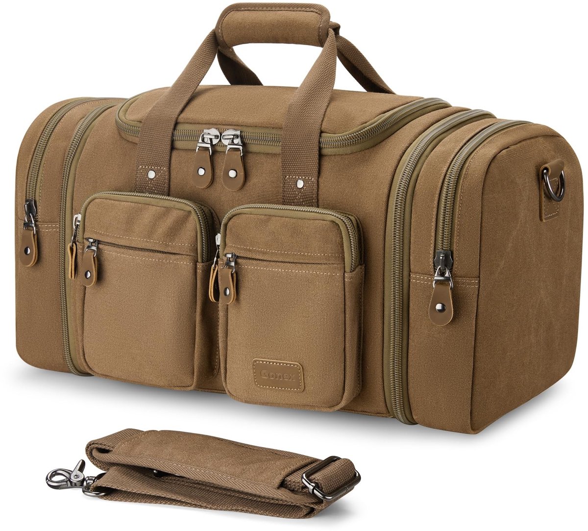Omgoods - Canvas Duffel Bag met Wet/Dry Compartiment en 50L Capaciteit
