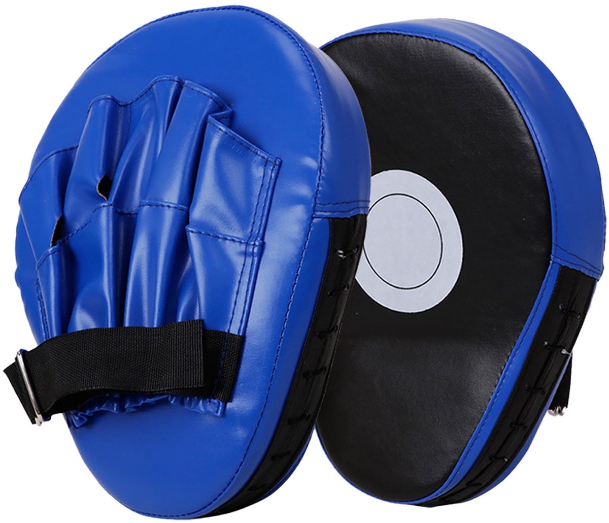 Omgoods- Kick Pads Echt Lederen - Gebogen Focus Pads - Taekwondo/Boksen - Vechtsporten - Ergonomisch Ontwerp - Duurzaam Materiaal