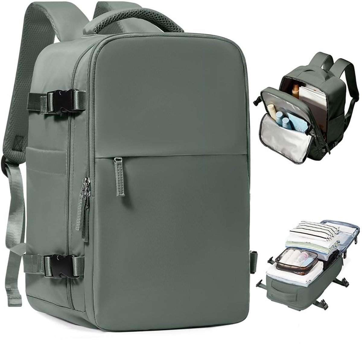 Omgoods - Ruime Reisrugzak voor Cabin Luggage met 40x30x20 Afmetingen