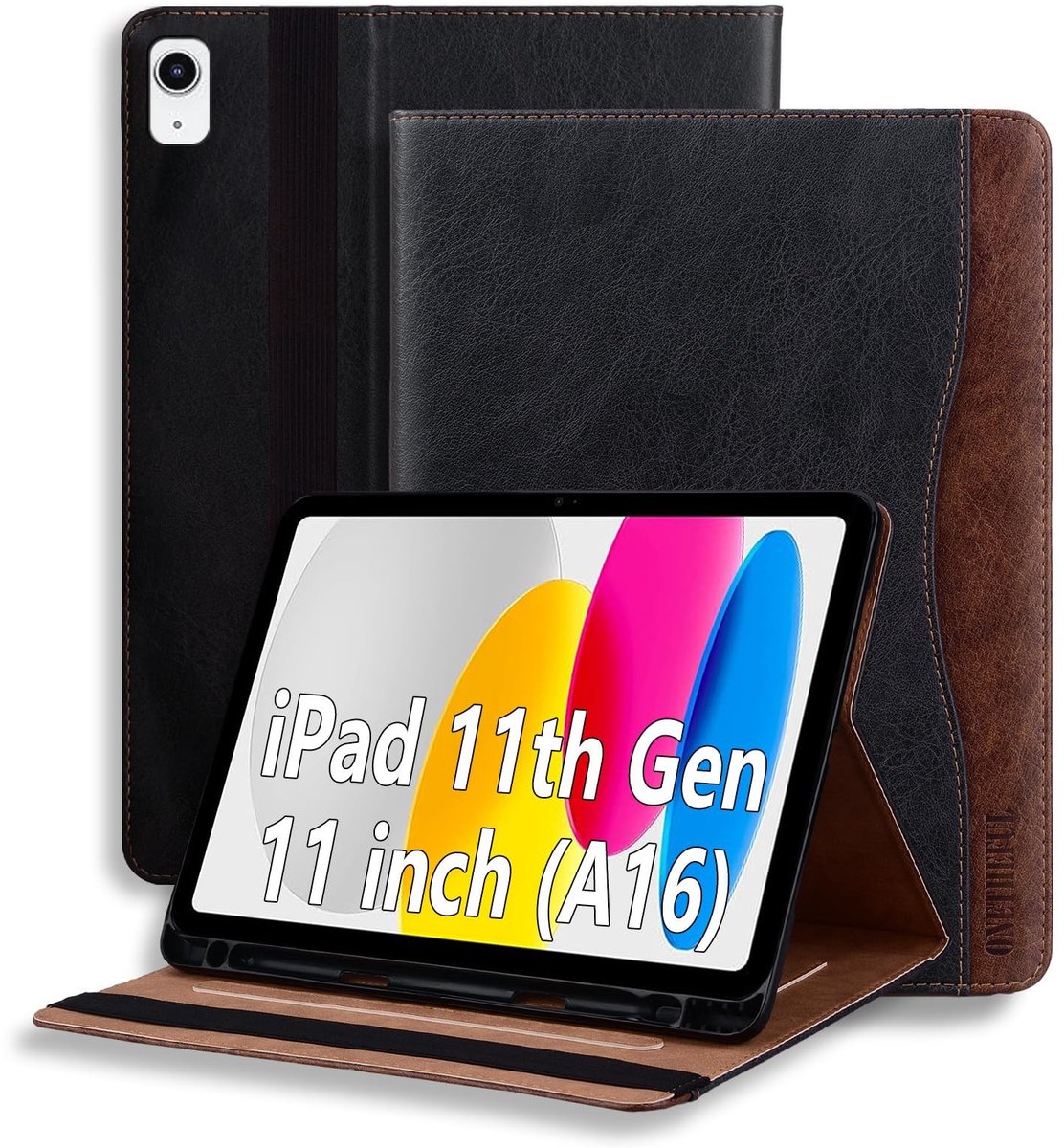 Omgoods - Premium Case voor iPad 11 en 10.9 Inch - Leer met Auto Wake/Sleep