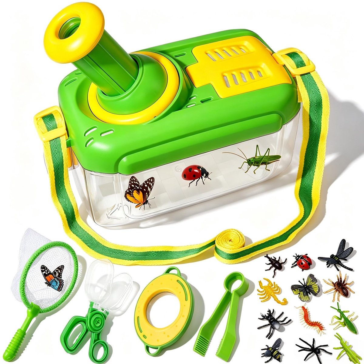 Omgoods - Verkenningsset voor Kinderen - Buiten Spellen met Insectenbox en Vergrootglas