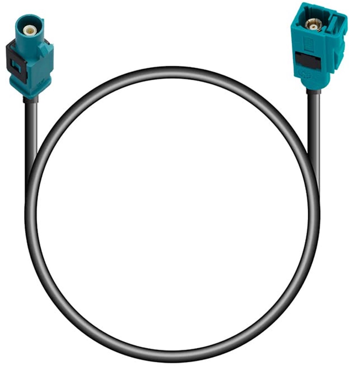 Fakra Z Male naar Female Adapterkabel 25CM/9.84IN Fakra Z Plug naar Fakra Z Socket Antenne Adapter Kabel RG174 voor Universele GPS Antennes, Navigatie Systeem DAB