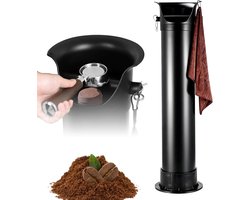 Koffie Klopbox - Afvalbak Espresso - Barista Benodigdheden - Grote Capaciteit - 22x22x86 cm - Zwart