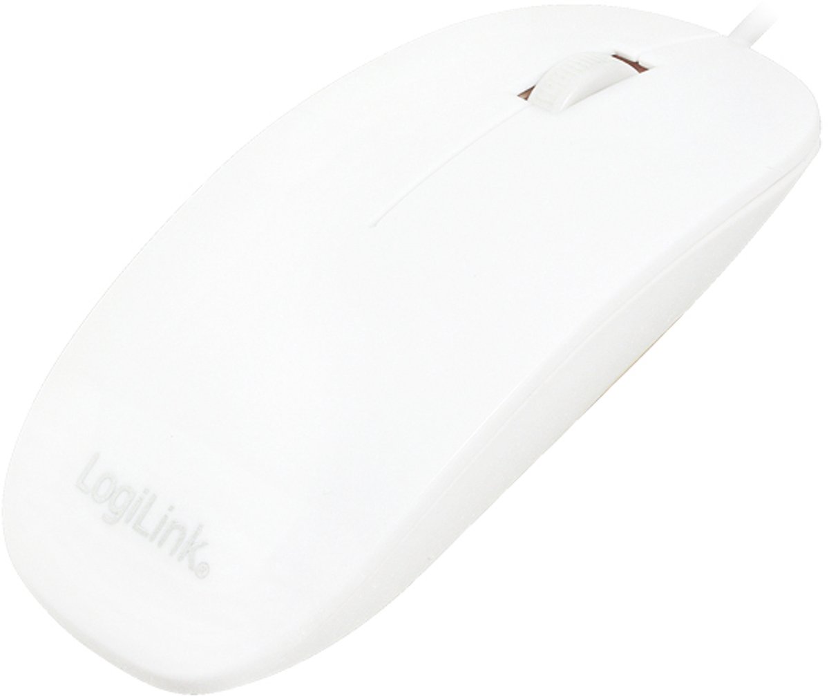 LogiLink ID0062 Mouse Optical white flat