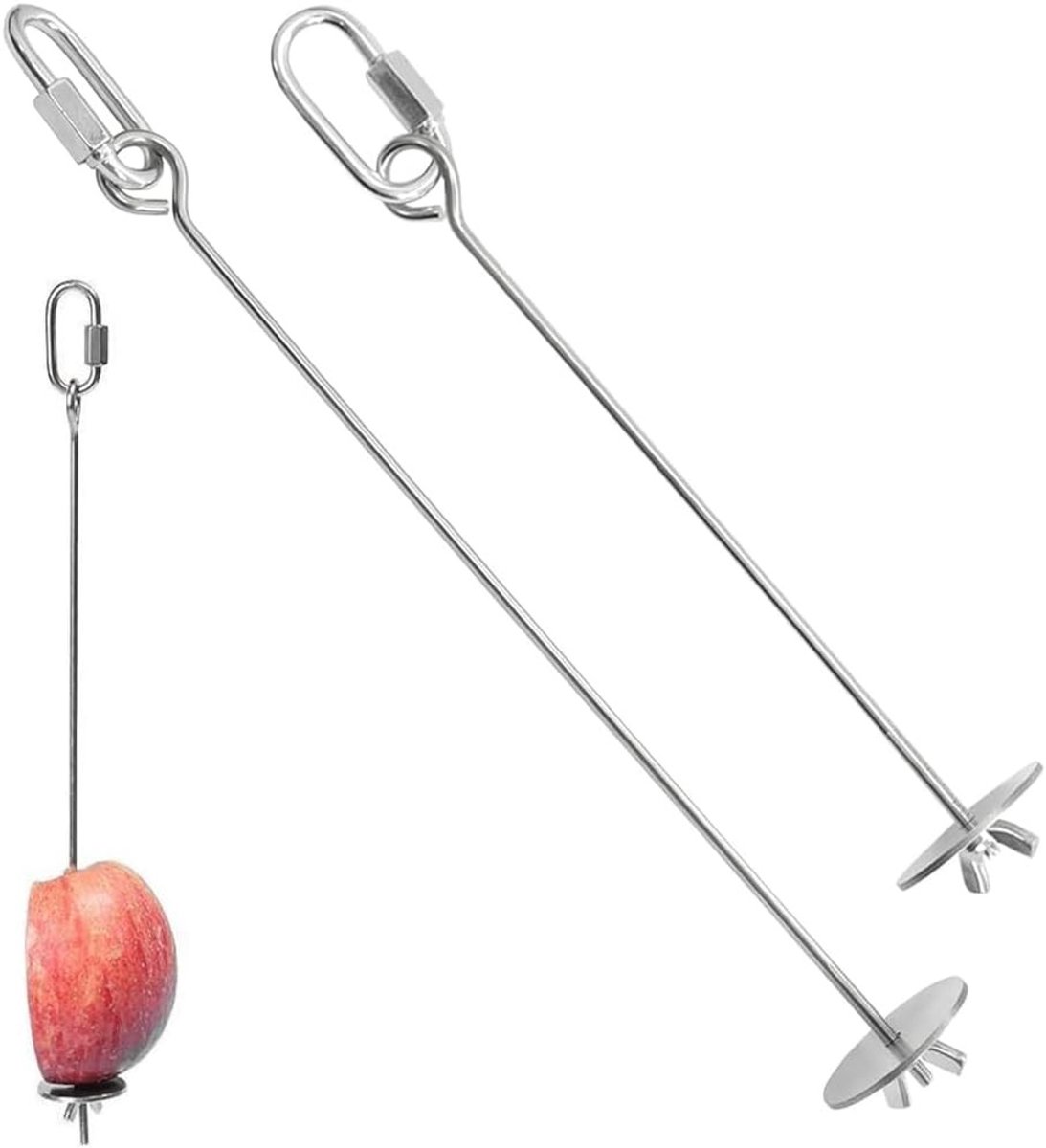 Papegaaienspies voederdispenser en groente fruitspies - 2 stuks voor gezond voer en snackplezier