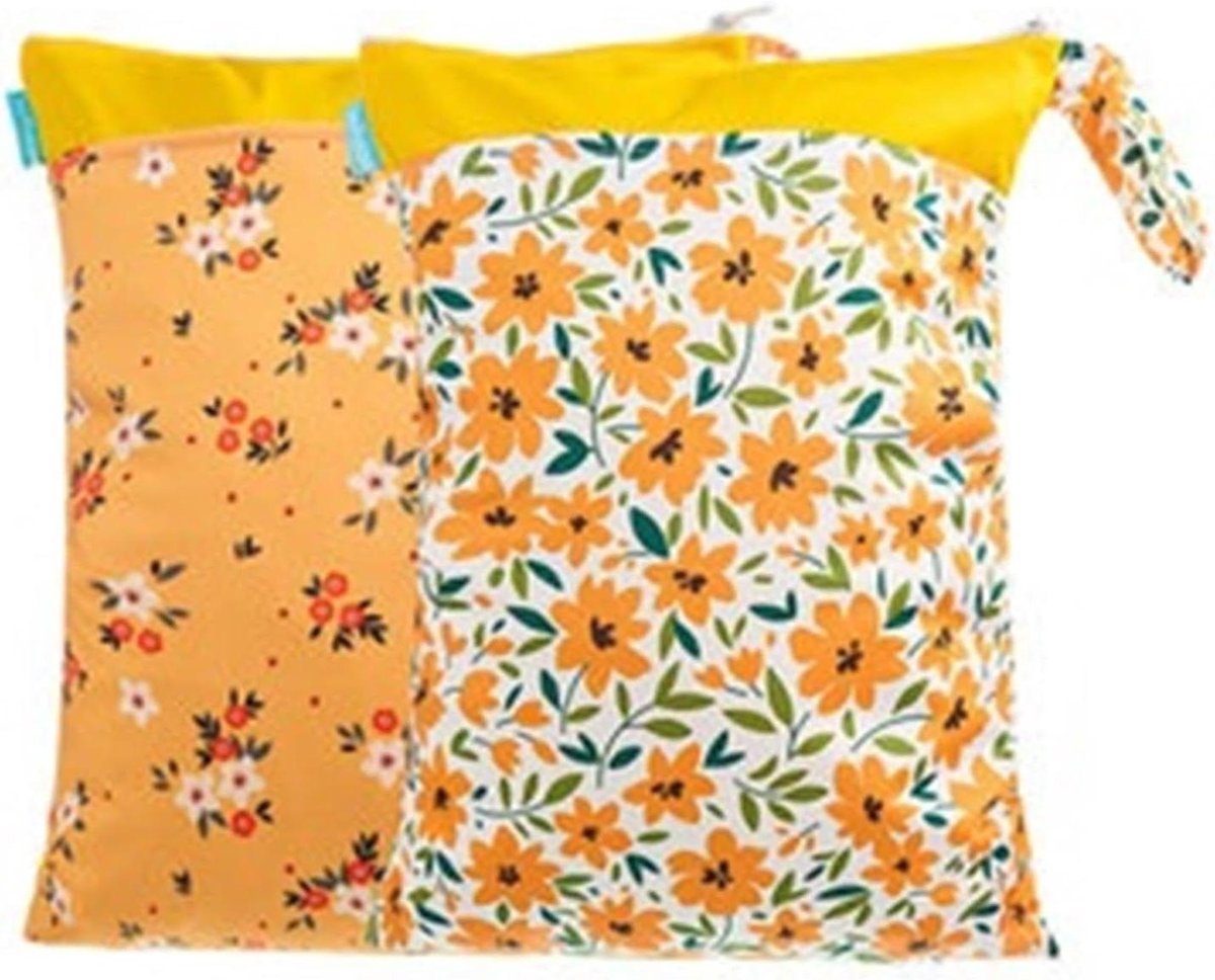 Luiertas Wetbag - Natte en droge tas - Reizen en organiseren - Dubbele ritssluiting - 30 cm x 40 cm