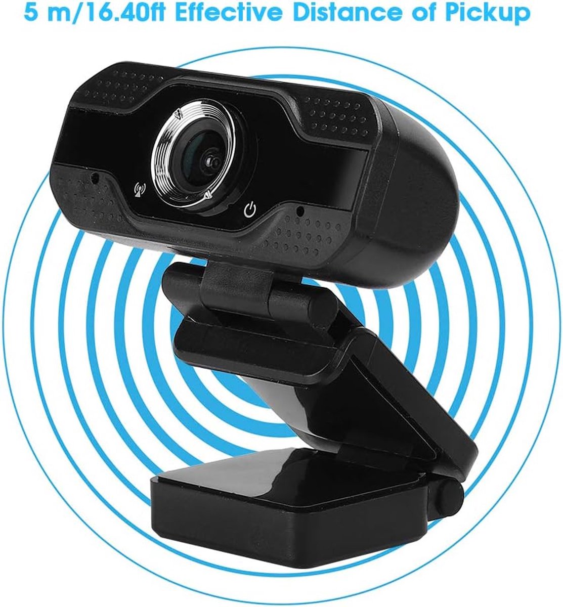 1080P webcam met microfoon en luidspreker - USB HD camera - breedhoek conferentie - ideaal voor online bellen - SnelShoppen