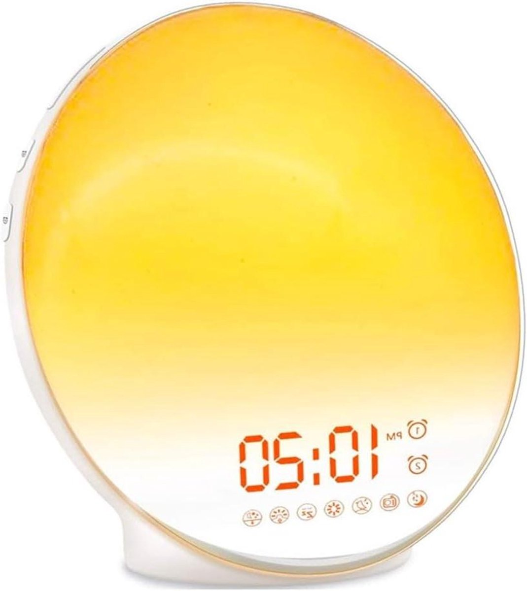 Wekker met Zonsopgang - Wake-up Light Natuurlijk Wekken - Rustig Wakker Worden - 15 Kleuren Nachtlampje