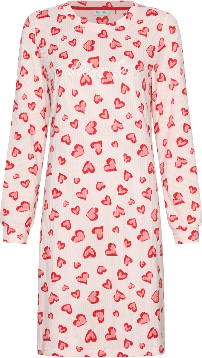 Rebelle MyRebelle- Nachthemd - Endless Love - Fleece - Roze