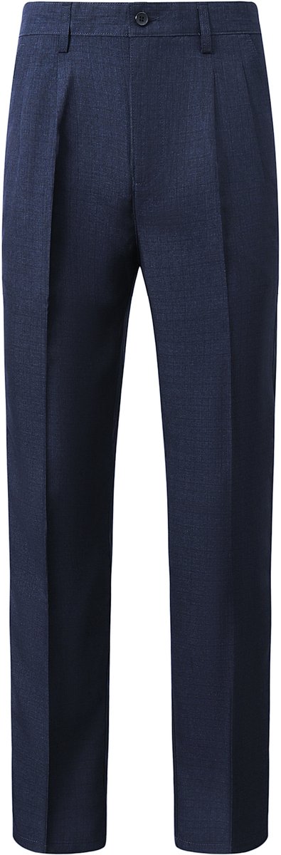 ALLTHEMEN Heren Hoge Taille Rechte Pantalon - Kreukvrij - 40