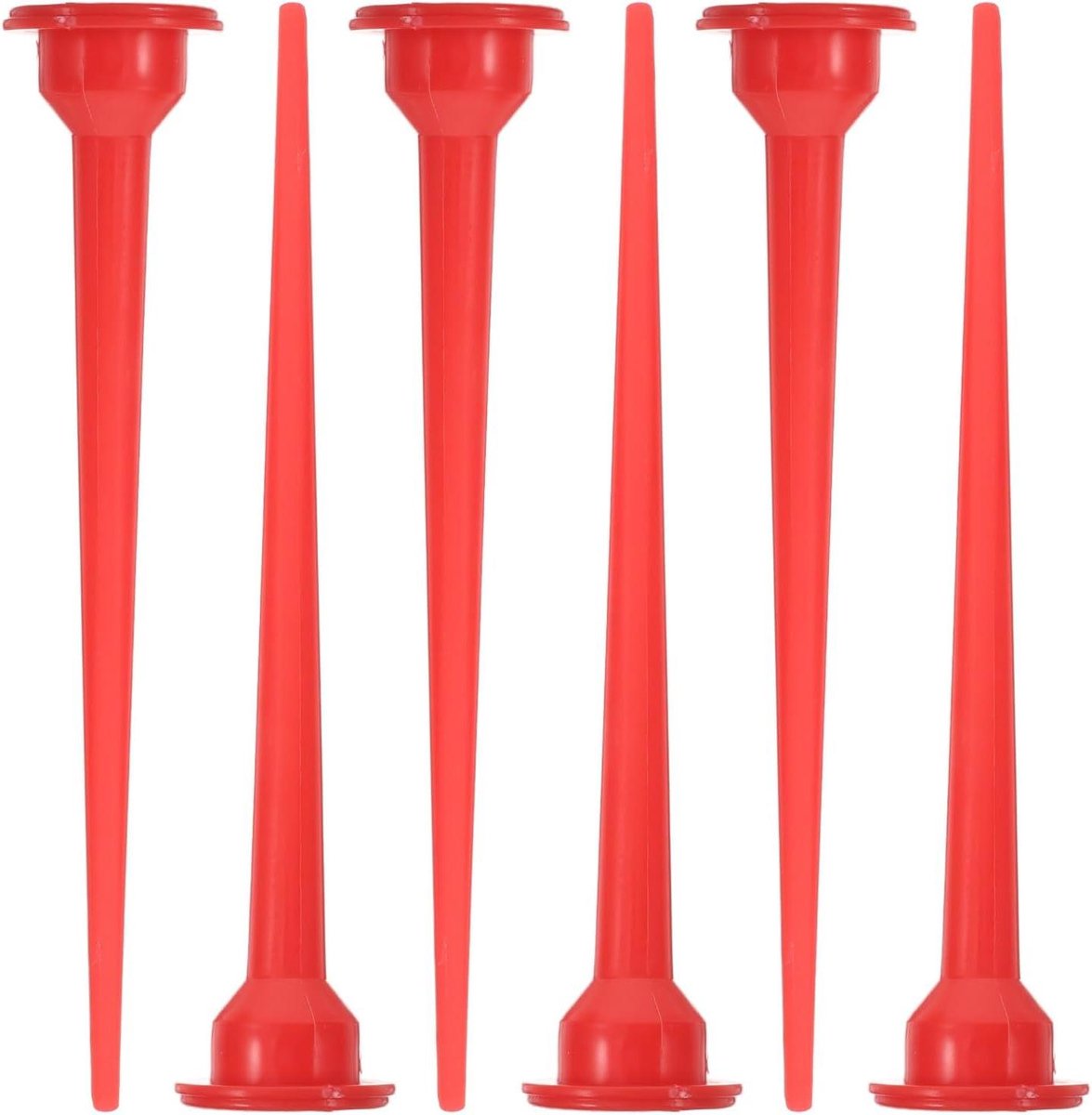 Kitspuitmondjes Set - Precisie Spuitmonden - Kit Aanbrengen - Moeilijk Bereikbare Plekken - 6 stuks - Rood