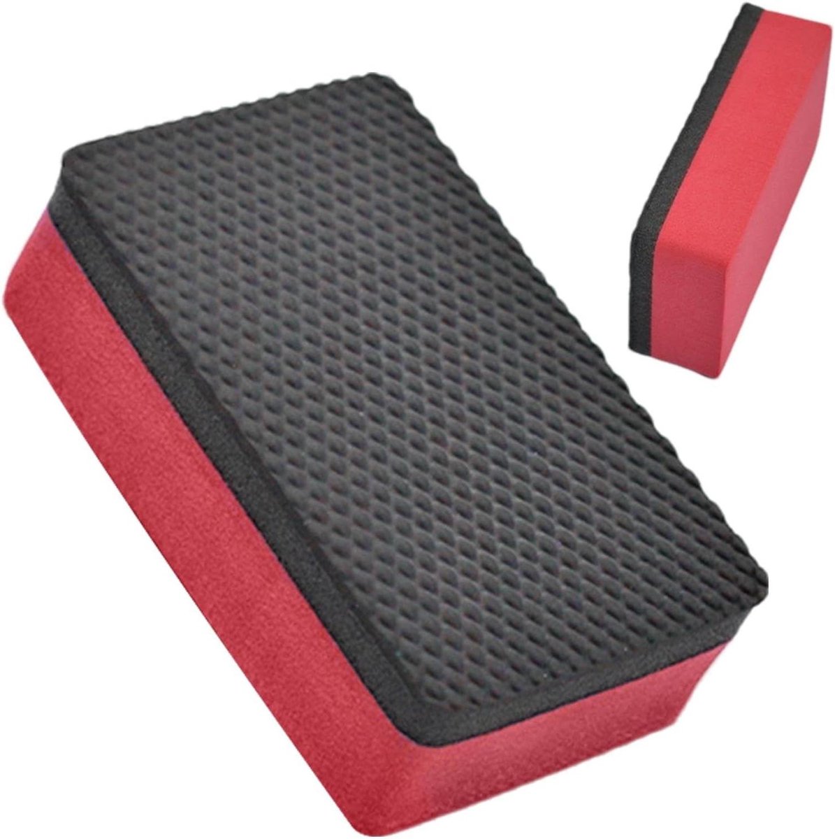 Grote autospons - Reinigingsspons auto - Auto reinigen - Nanotechnologie formule - 1 stuk - Rood