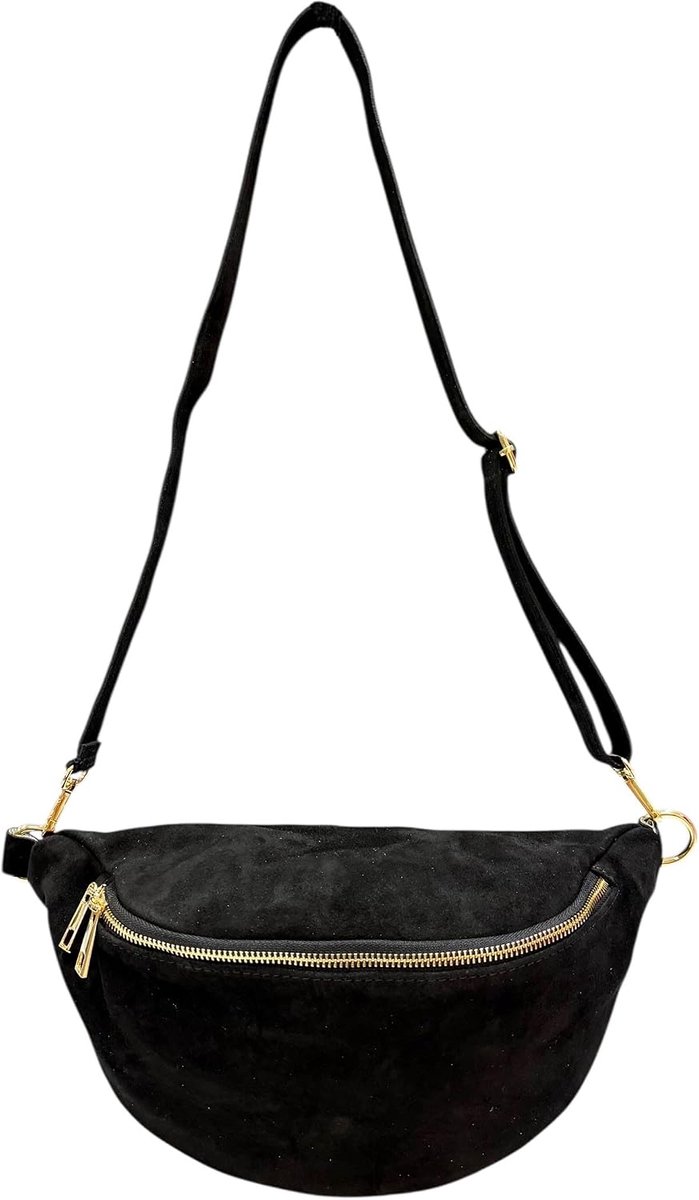 ruw leer crossbody tas heuptas heuptas schoudertas suède lederen tas Made in Italy