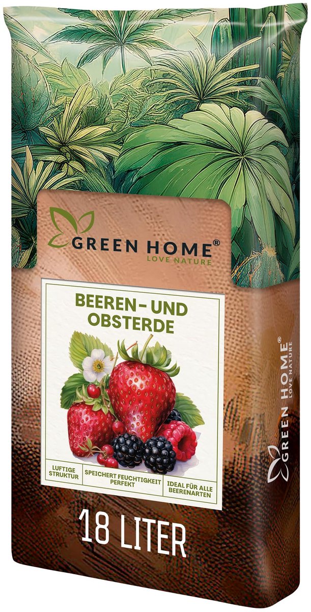 Green Home Beerries Fruit Soil - Organische bessen potgrond 18 liter - Met perliet en langwerkende meststof