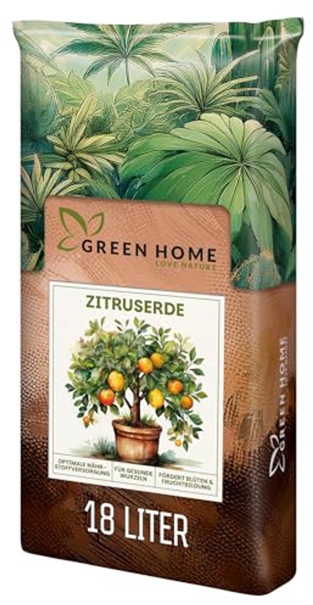 Green Home Love Nature ER10013 citrus potgrond - 36 liter - met langwerkende mest en pH 5,8