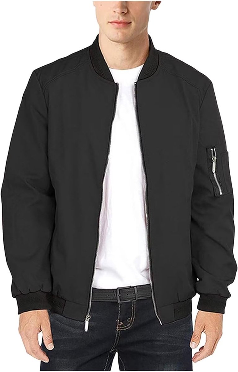 Zomer-Herfst Dun-Lichtgewicht Casual-Outdoor Jassen - Winddicht Vlucht Bomber Cargo Jassen Retro Klassieke Baseball Rits Licht Dunne Revers Softshell Jas Wandeljas Voor Mannen
