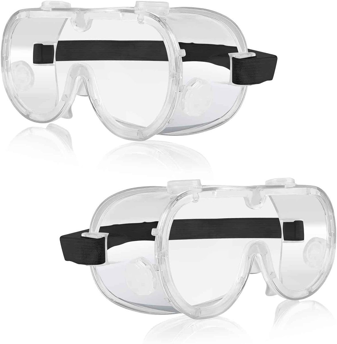 Veiligheidsbril PC + kunststof universele stofbril transparant met ventilatie, anti-spatten, anti-zand en anti-ultraviolet, voor decoratie, laboratoria, farmaceutische producten